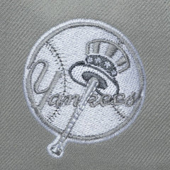 New York Yankees Mitchell & Ness Thunderstorm Head Coach Pro-Crown Adjustable Hat - Gray - Mitchell & Ness Discount