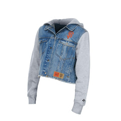 San Francisco Giants New Era Women's Full-Snap Gameday Hybrid Hoodie - Denim - New Era Discount