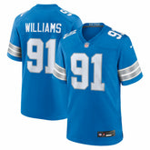 Nike Tyleik Williams Detroit Lions Team Game Jersey Blue