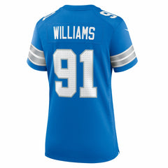 Nike Tyleik Williams Detroit Lions Women's Team Game Jersey Blue