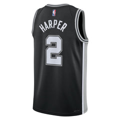 Dylan Harper San Antonio Spurs Unisex 2025 NBA Draft First Round Pick Swingman Jersey Icon Edition Black | Nike outlet