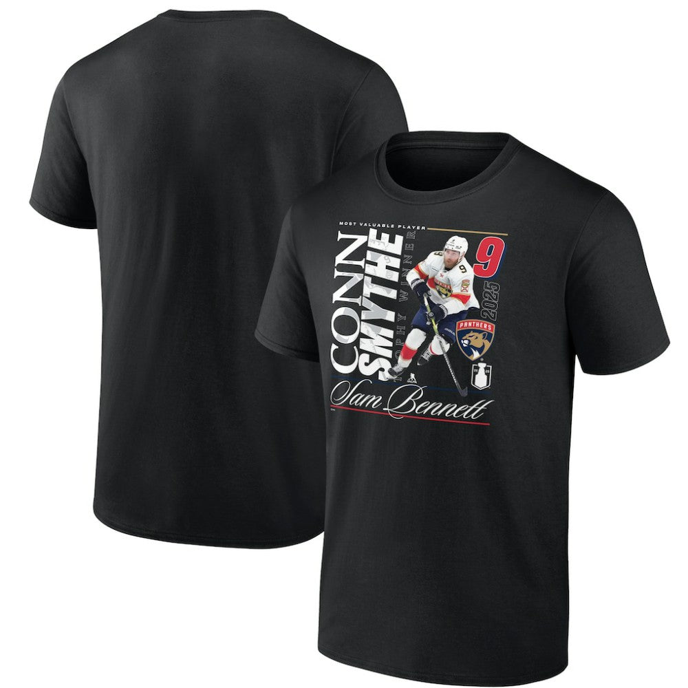 Sam Bennett Florida Panthers 2025 Conn Smythe Winner T-Shirt - Black - NHL 203256779