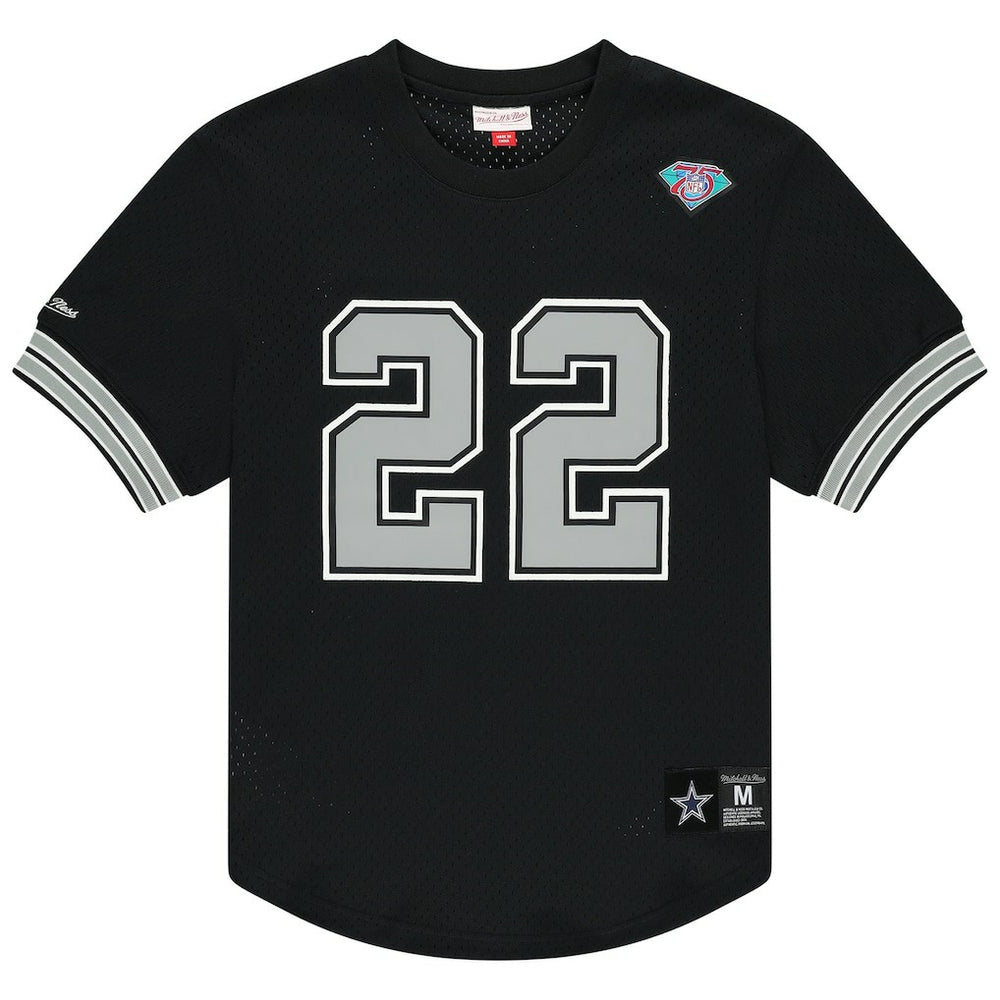 Mitchell & Ness Emmitt Smith Dallas Cowboys Retired Player Name & Number Mesh Top Black