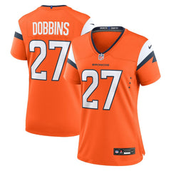 Nike J.K. Dobbins Denver Broncos Women's Team Game Jersey Orange