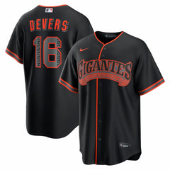 Rafael Devers San Francisco Giants Nike Alternate Replica Jersey - Black - Nike Online