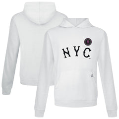 New York Mets Levelwear City Connect Relay Core Logo Pullover Hoodie - White - MLB Sale