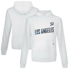 Los Angeles Dodgers Levelwear City Connect Relay Core Logo Pullover Hoodie - White - MLB Discount