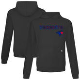 Toronto Blue Jays Levelwear City Connect Relay Back Splash Pullover Hoodie - Black - MLB on Sale