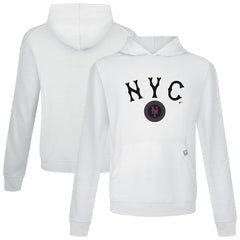 New York Mets Levelwear City Connect Relay Back Splash Pullover Hoodie - White - MLB Online