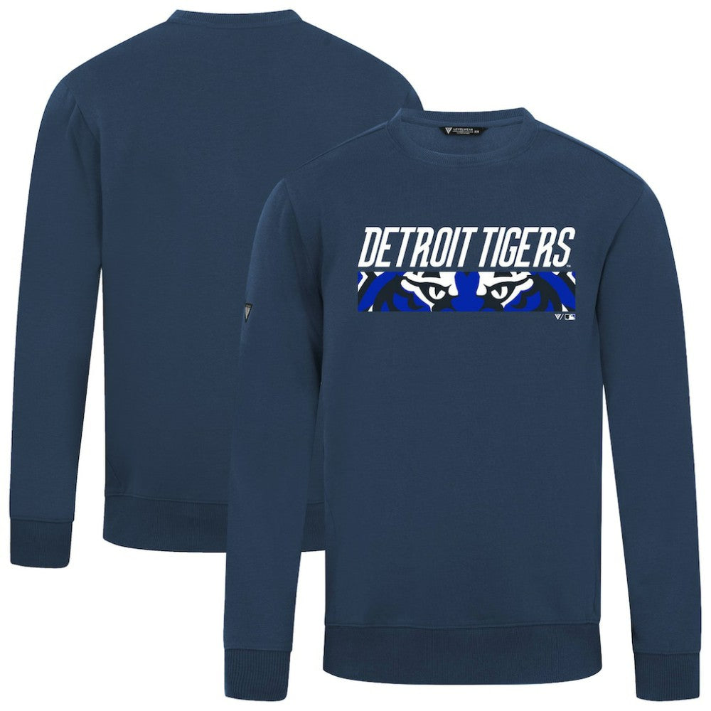 Detroit Tigers Levelwear City Connect Zane Back Splash Sweatshirt - Navy - MLB Lifestyle