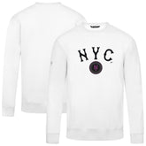 New York Mets Levelwear City Connect Zane Back Splash Sweatshirt - White - MLB Lifestyle