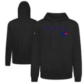 Toronto Blue Jays Levelwear City Connect Podium Back Splash Pullover Hoodie - Black - MLB Lifestyle