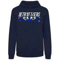 Detroit Tigers Levelwear City Connect Podium Back Splash Pullover Hoodie - Navy - MLB Lifestyle