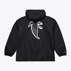 Mitchell & Ness Atlanta Falcons Coaches Full-Snap Hooded Windbreaker Jacket Black