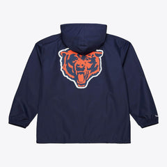 Mitchell & Ness Chicago Bears Coaches Full-Snap Hooded Windbreaker Jacket Navy