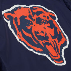 Mitchell & Ness Chicago Bears Coaches Full-Snap Hooded Windbreaker Jacket Navy