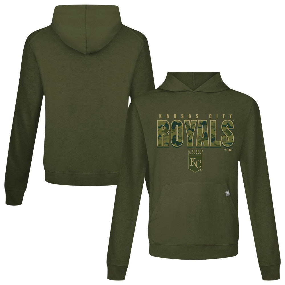 Kansas City Royals Levelwear Relay Protect Pullover Hoodie - Green - MLB Sale