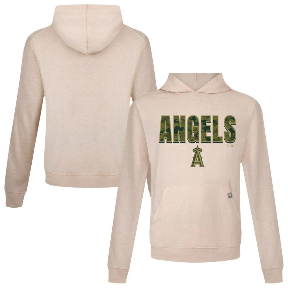 Los Angeles Angels Levelwear Relay Protect Pullover Hoodie - Khaki - MLB Discount