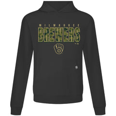 Milwaukee Brewers Levelwear Relay Protect Pullover Hoodie - Black - MLB on Sale