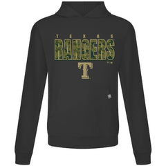 Texas Rangers Levelwear Relay Protect Pullover Hoodie - Black - MLB Lifestyle