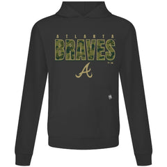 Atlanta Braves Levelwear Relay Protect Pullover Hoodie - Black - MLB Sale