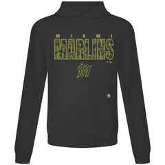 Miami Marlins Levelwear Relay Protect Pullover Hoodie - Black - MLB on Sale