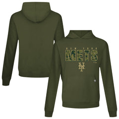 New York Mets Levelwear Relay Protect Pullover Hoodie - Green - MLB Discount