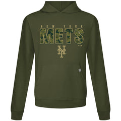 New York Mets Levelwear Relay Protect Pullover Hoodie - Green - MLB Discount