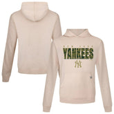New York Yankees Levelwear Relay Protect Pullover Hoodie - Khaki - MLB Lifestyle