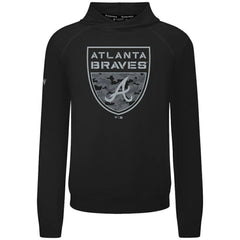 Atlanta Braves Levelwear Mandate Buckler Tri-Blend Pullover Hoodie - Black - MLB Online