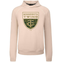 Minnesota Twins Levelwear Mandate Buckler Tri-Blend Pullover Hoodie - Khaki - MLB on Sale