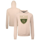 New York Yankees Levelwear Mandate Buckler Tri-Blend Pullover Hoodie - Khaki - MLB Online