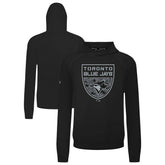 Toronto Blue Jays Levelwear Mandate Buckler Tri-Blend Pullover Hoodie - Black - MLB Sale