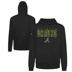 Atlanta Braves Levelwear Podium Protect Pullover Hoodie - Black - MLB on Sale
