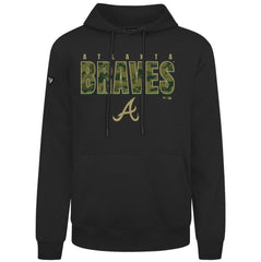 Atlanta Braves Levelwear Podium Protect Pullover Hoodie - Black - MLB on Sale