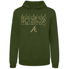 Atlanta Braves Levelwear Podium Protect Pullover Hoodie - Green - MLB Sale