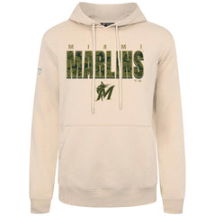 Miami Marlins Levelwear Podium Protect Pullover Hoodie - Khaki - MLB Online