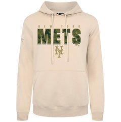 New York Mets Levelwear Podium Protect Pullover Hoodie - Khaki - MLB on Sale