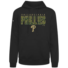 Philadelphia Phillies Levelwear Podium Protect Pullover Hoodie - Black - MLB Lifestyle