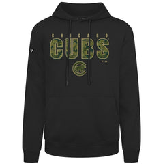 Chicago Cubs Levelwear Podium Protect Pullover Hoodie - Black - MLB Discount