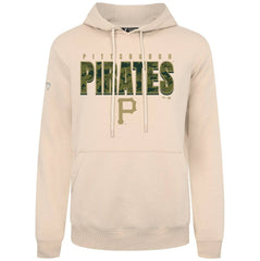 Pittsburgh Pirates Levelwear Podium Protect Pullover Hoodie - Khaki - MLB Lifestyle
