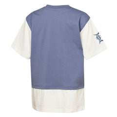 Detroit Tigers Outerstuff Youth Ultimate Pastels Premium Double Run T-Shirt - Navy/Cream - MLB Discount