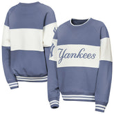 New York Yankees Outerstuff Youth Ultimate Pastels On Base Sweatshirt - Blue - MLB Online