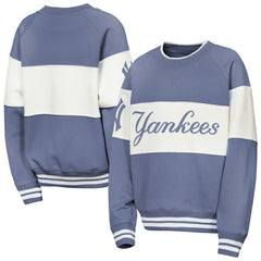 New York Yankees Outerstuff Youth Ultimate Pastels On Base Sweatshirt - Blue - MLB Online