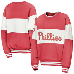 Philadelphia Phillies Outerstuff Youth Ultimate Pastels On Base Sweatshirt - Red - MLB Online