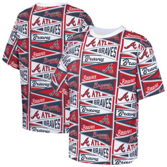 Atlanta Braves Outerstuff Youth All-Over Pennant T-Shirt - Red - MLB Online