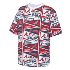 Atlanta Braves Outerstuff Youth All-Over Pennant T-Shirt - Red - MLB Online