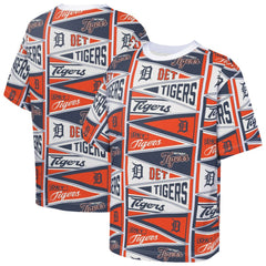 Detroit Tigers Outerstuff Youth All-Over Pennant T-Shirt - Orange - MLB Discount