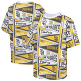San Diego Padres Outerstuff Youth All-Over Pennant T-Shirt - Yellow - MLB Lifestyle