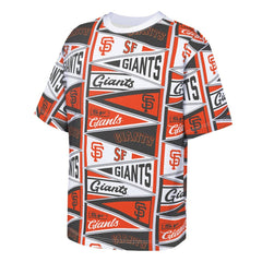 San Francisco Giants Outerstuff Youth All-Over Pennant T-Shirt - Orange - MLB Lifestyle